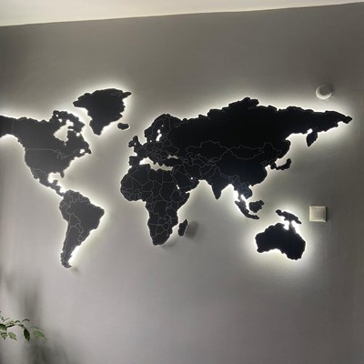 Dünya Haritası Kabartma