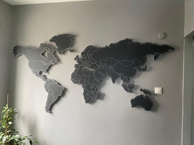 Dünya Haritası Kabartma