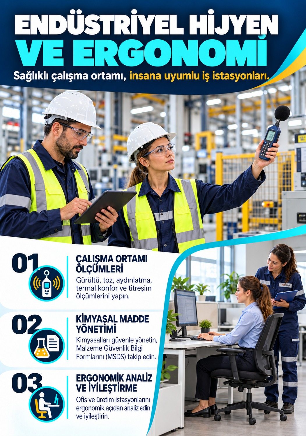 Endüstriyel hijyen ve ergonomi
