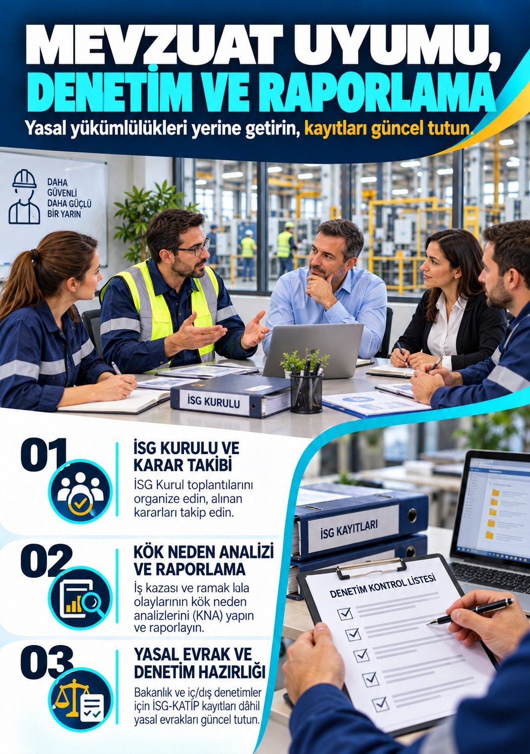 Mevzuat uyumu, denetim ve raporlama