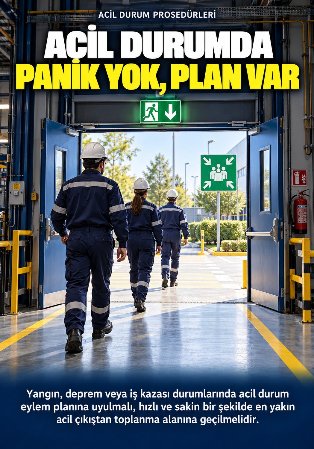 Acil durumda panik yok, plan var