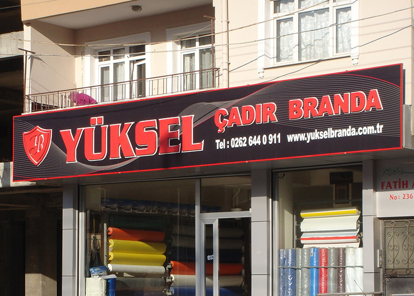 IŞIKSIZ VİNİL TABELA CEPHE GİYDİRME
