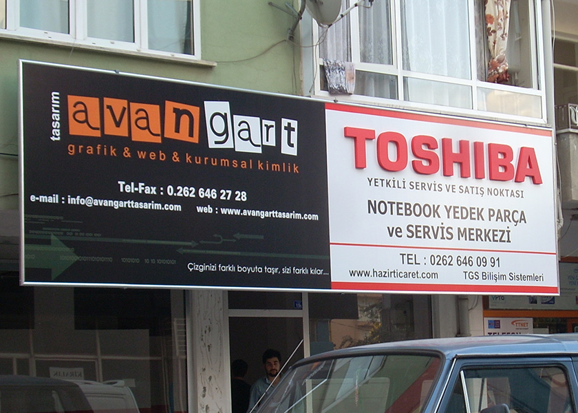 IŞIKSIZ VİNİL TABELA CEPHE GİYDİRME
