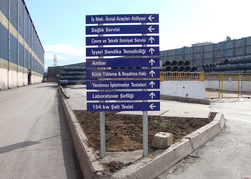 YÖNLENDİRME TABELALARI DIŞ MEKAN SANAYİ SİTELERİ