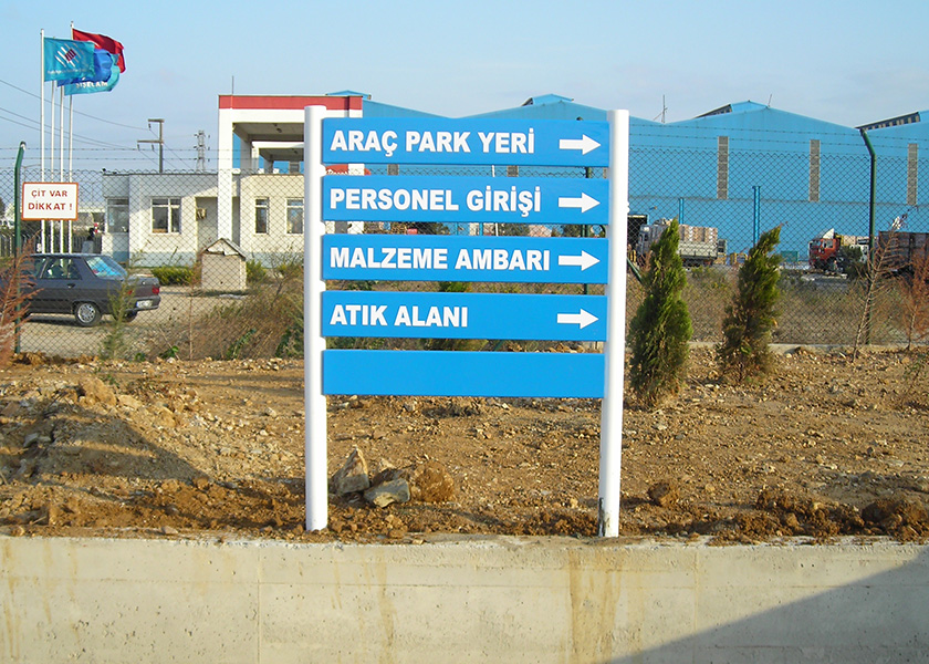 YÖNLENDİRME TABELALARI DIŞ MEKAN SANAYİ SİTELERİ
