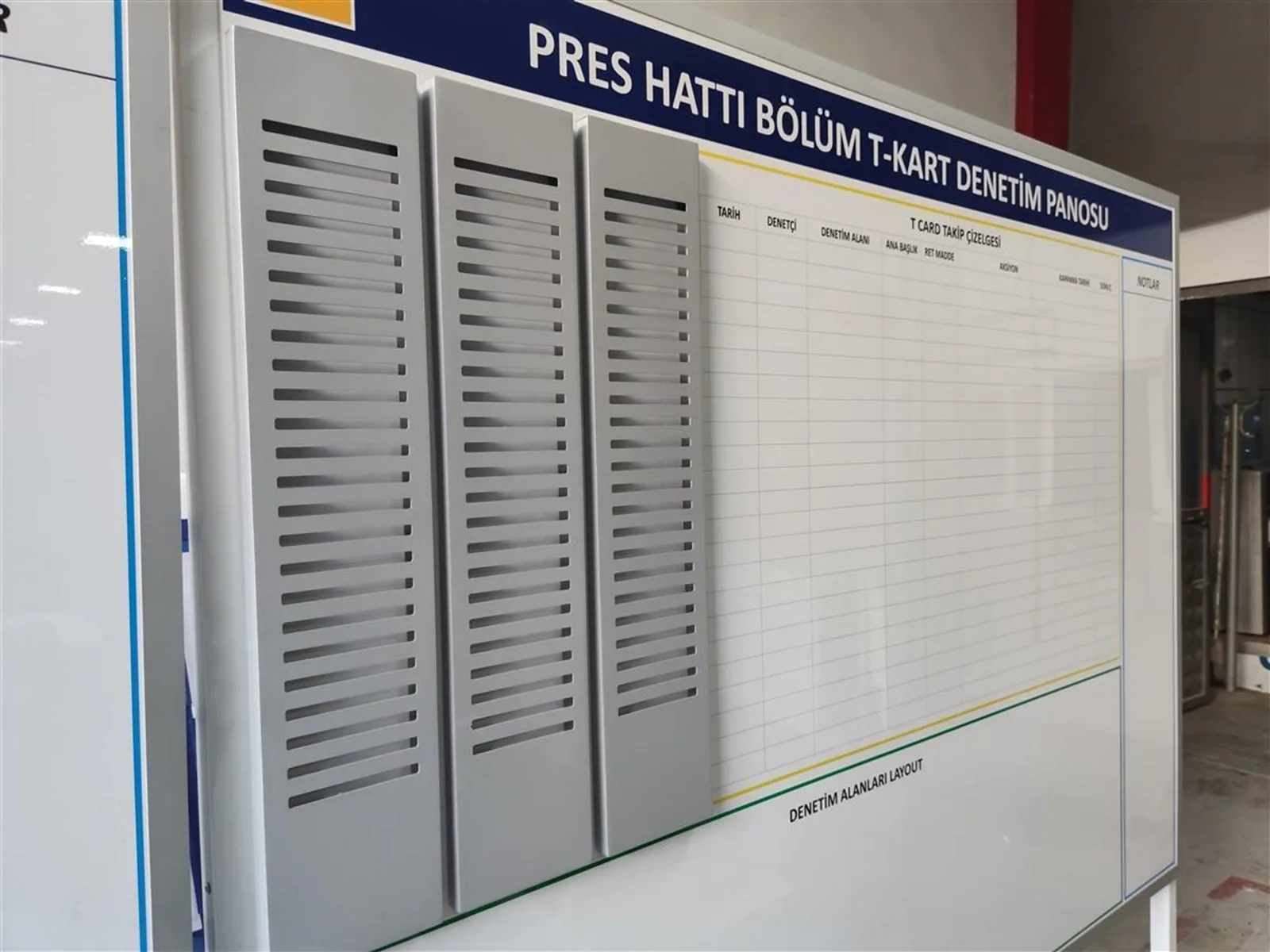 T - KART PRES HATTI DENETİM PANOSU