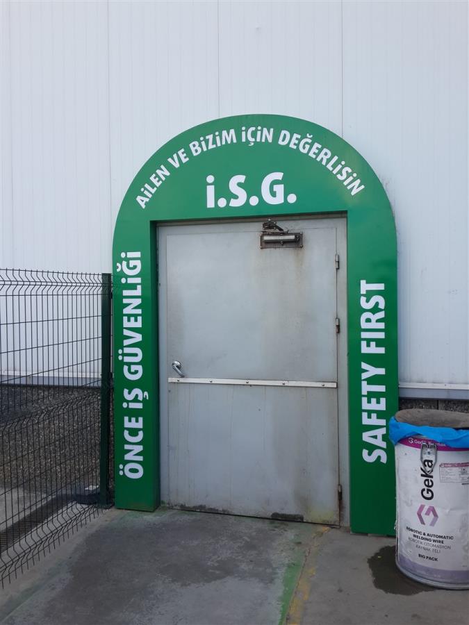 İŞ SAĞLIĞI VE GÜVENLİĞİ PERSONEL GİRİŞ TABELASI