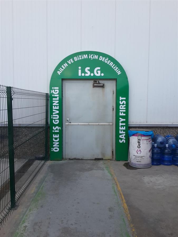 İŞ SAĞLIĞI VE GÜVENLİĞİ PERSONEL GİRİŞ TABELASI