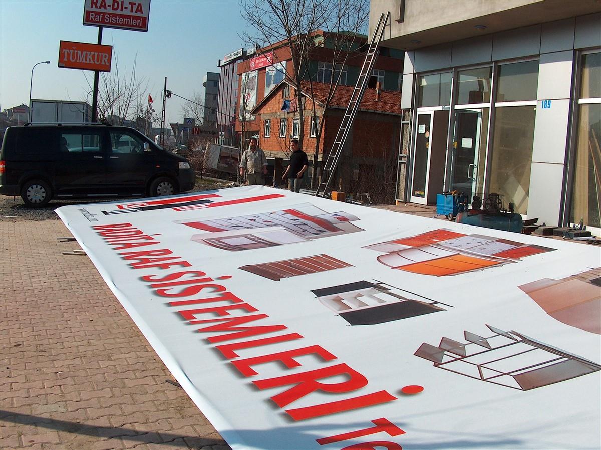 DİJİTAL BASKI VİNİL CEPHE GİYDİRME TABELA
