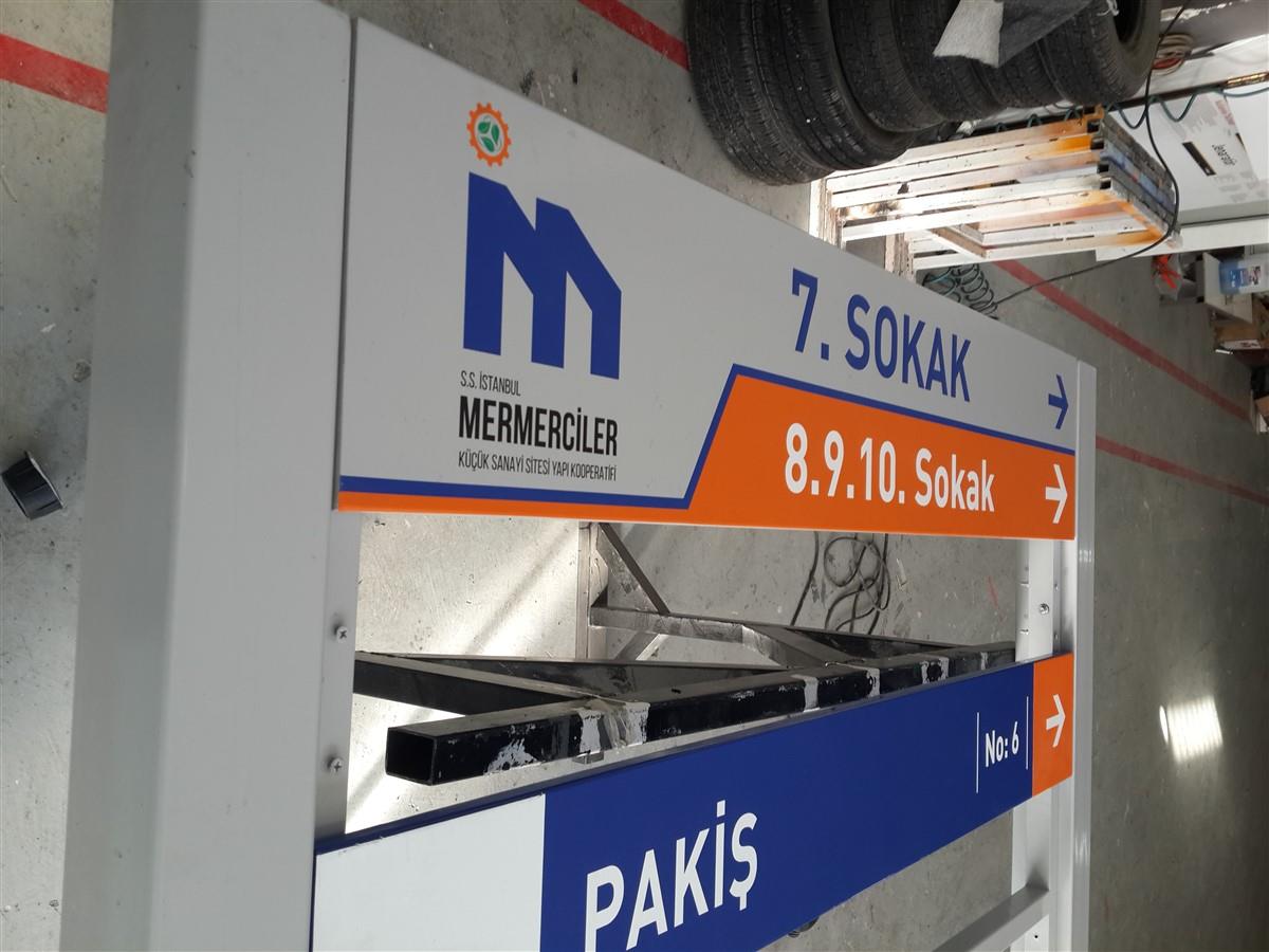 KOBİ OSB AYAKLI FİRMA YÖNLENDİRME TABELASI
