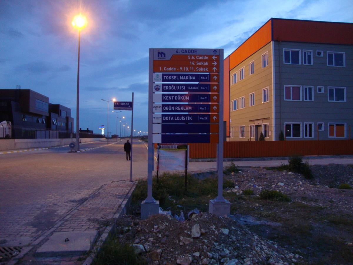 KOBİ OSB AYAKLI FİRMA YÖNLENDİRME TABELASI