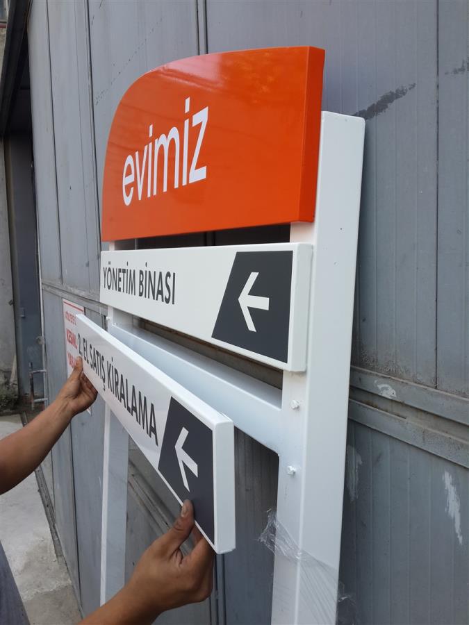 YÖNLENDİRME TABELALARI SİTE İÇİ DEMONTE TABELA