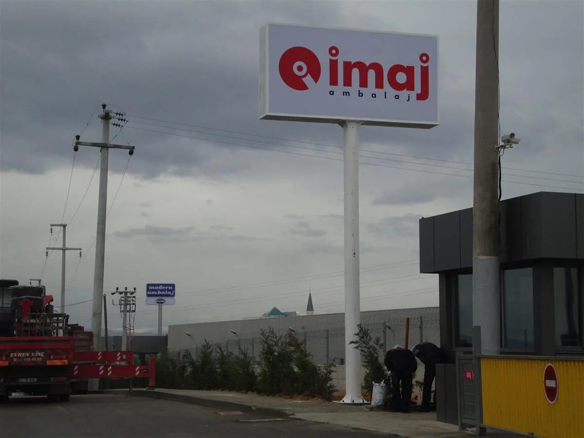 İMAJ AMBALAJ BORU ÜZERİ TOTEM TABELA