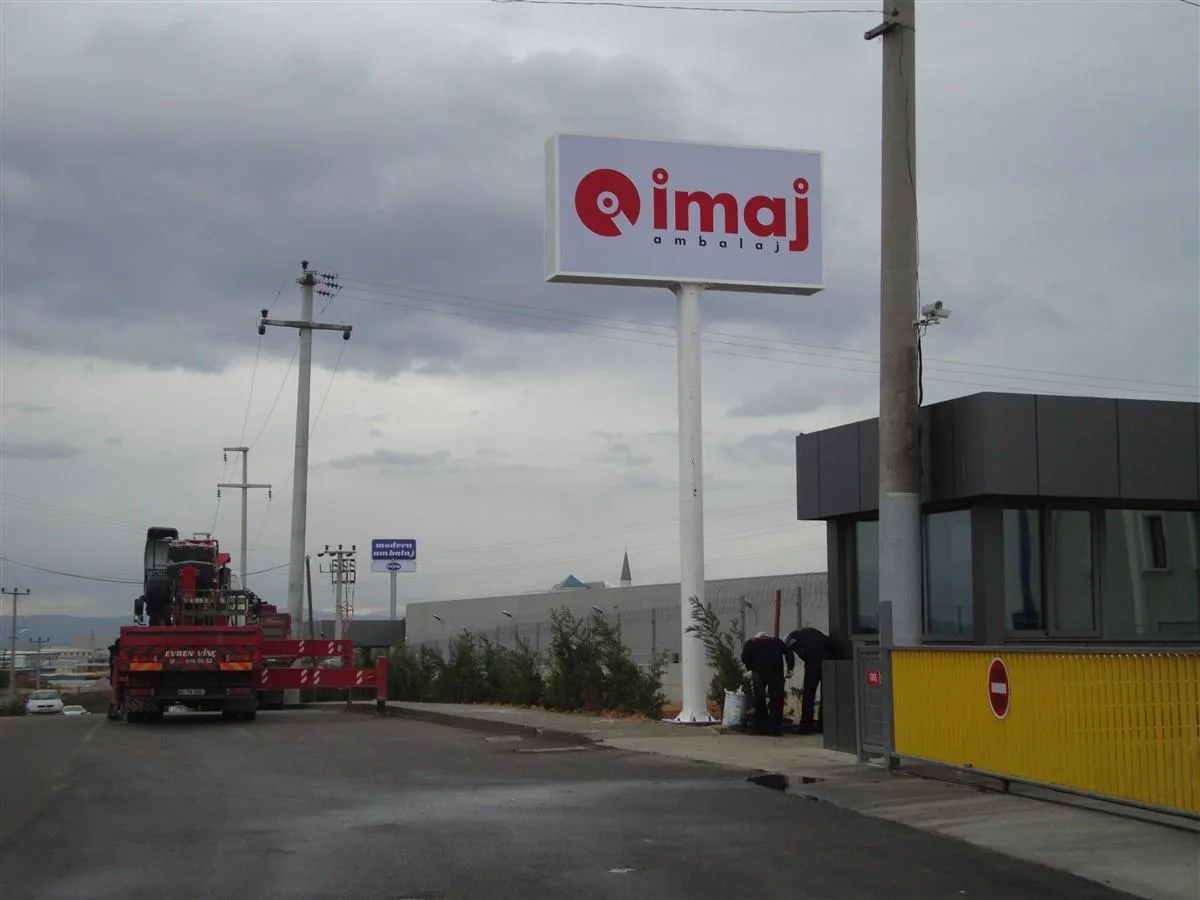 İMAJ AMBALAJ BORU ÜZERİ TOTEM TABELA