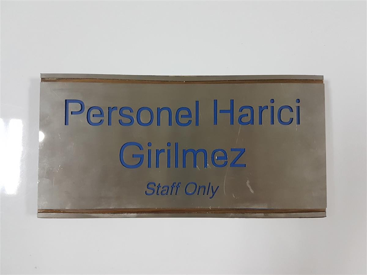 FESA HOTEL AHŞAP ÜZERİ KROM ODA İSİMLİĞİ
