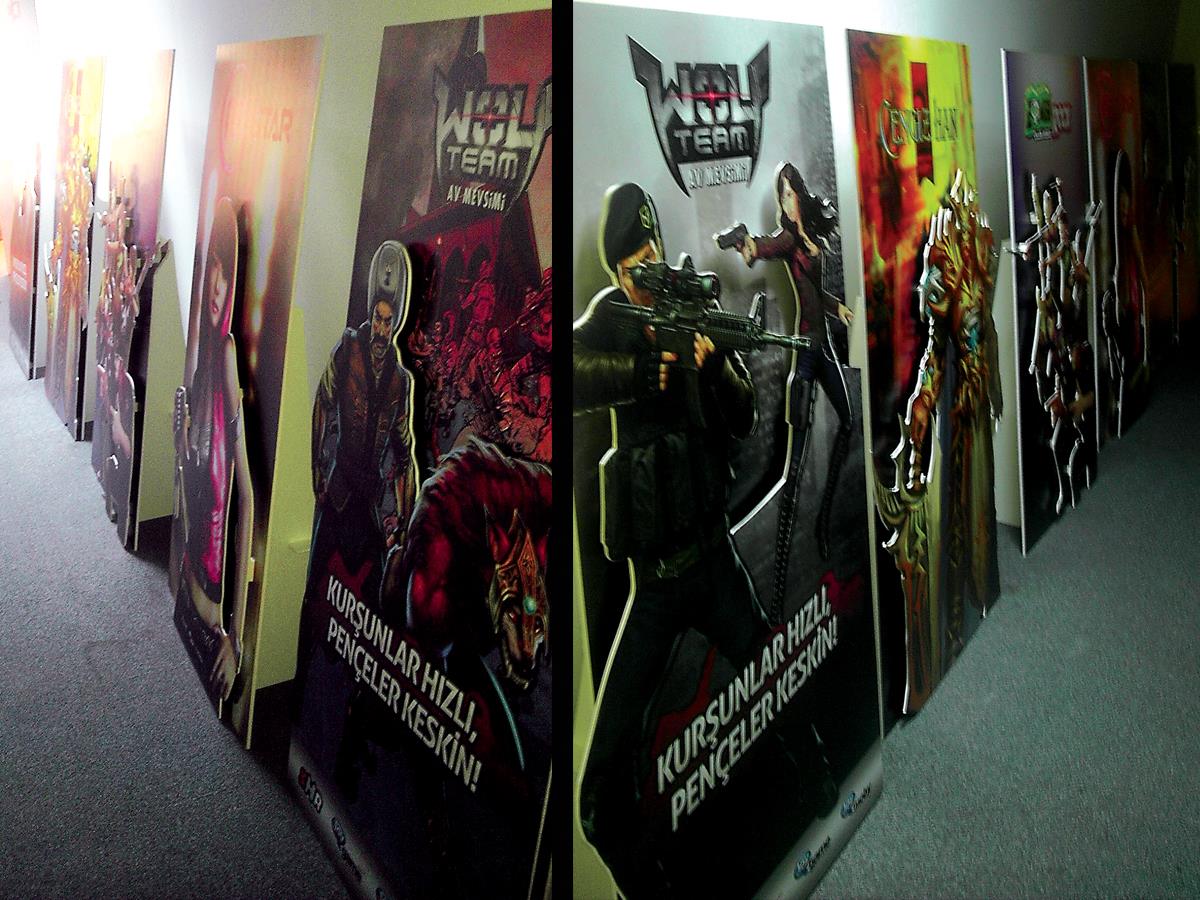 AYAKLI POSTER BANNER TANITIM STANDLARI