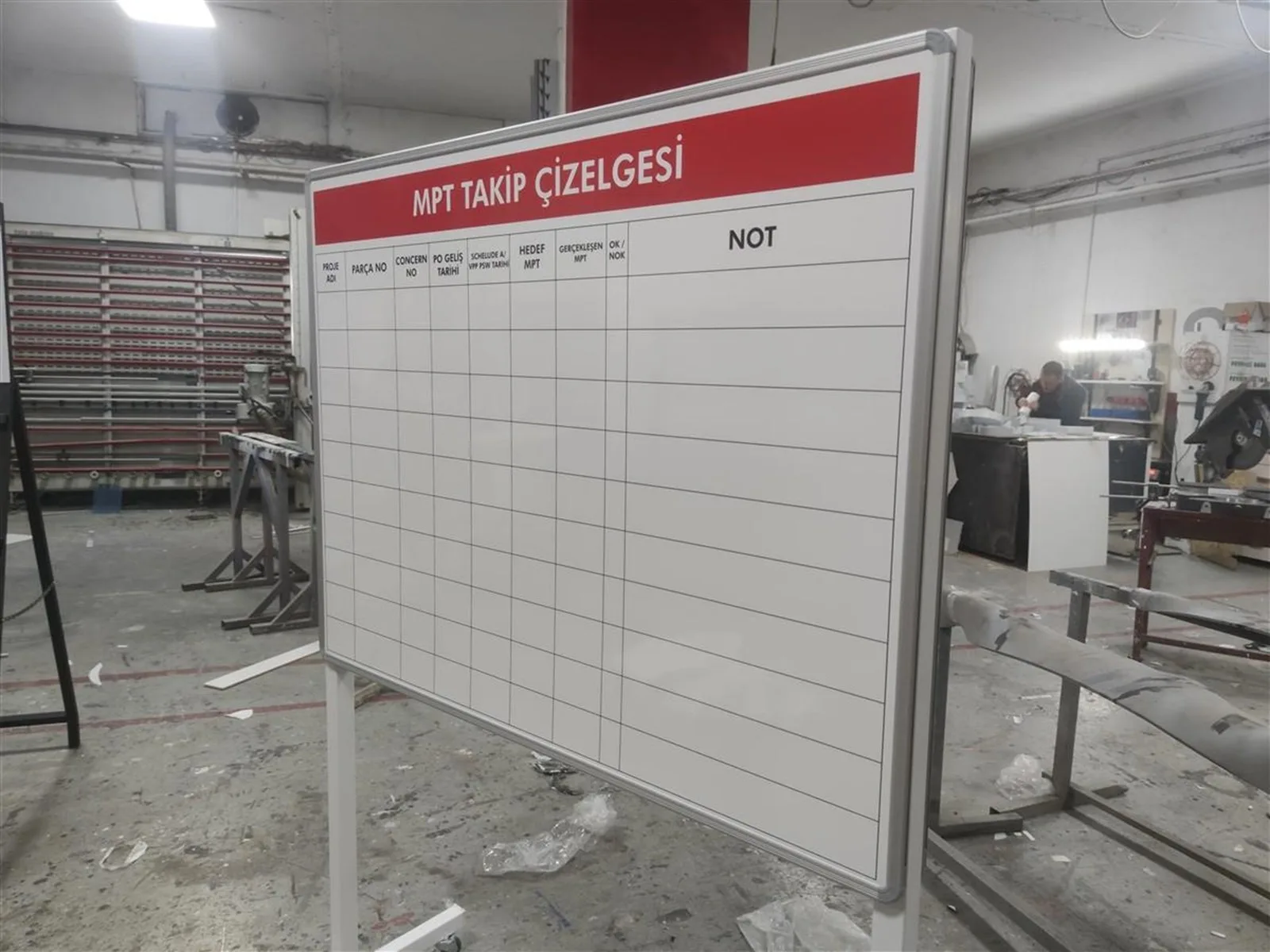 MPT TAKİP ÇİZELGE PANO İMALATI