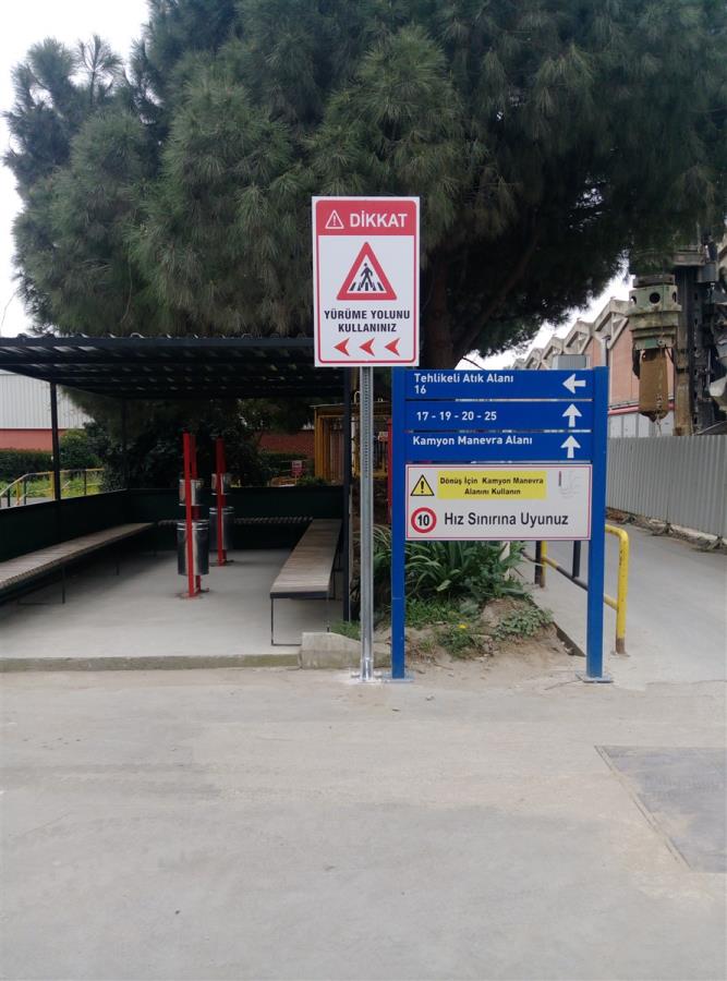 OMEGA ALÜMİNYUM TRAFİK YÖNLENDİRME TABELASI