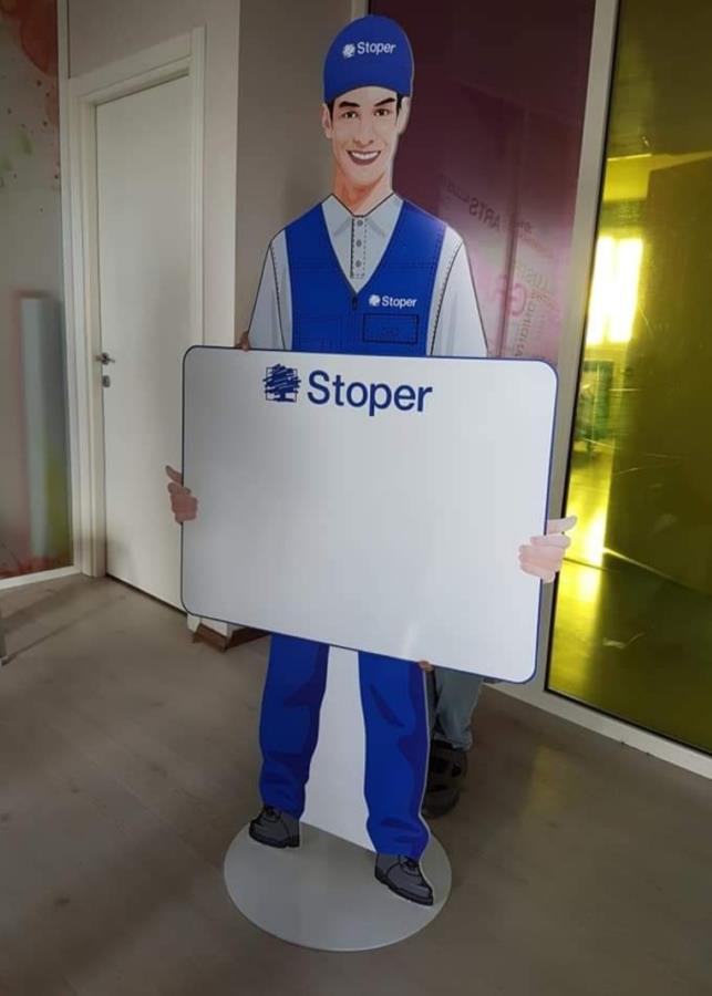 STOPER AYAKLI İNSAN FİGÜR YÖNLENDİRME STANDI