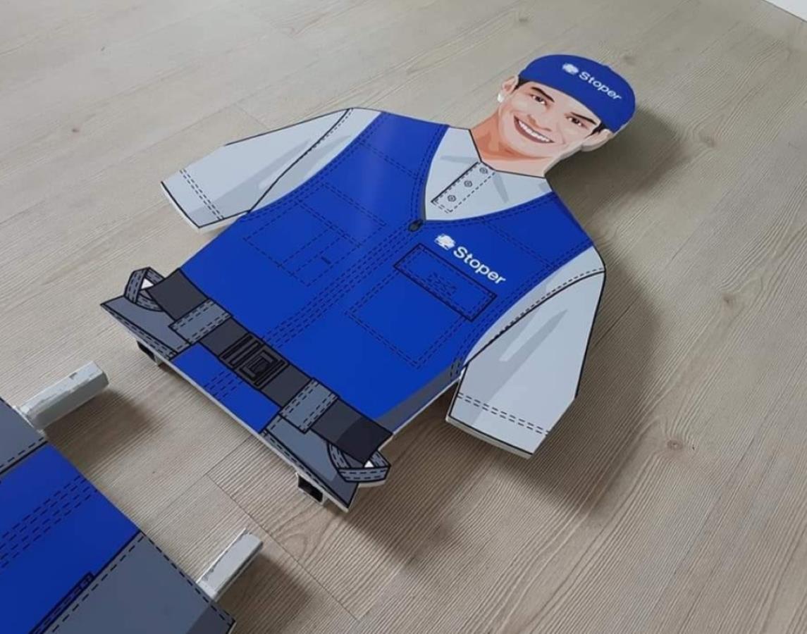 STOPER AYAKLI İNSAN FİGÜR YÖNLENDİRME STANDI