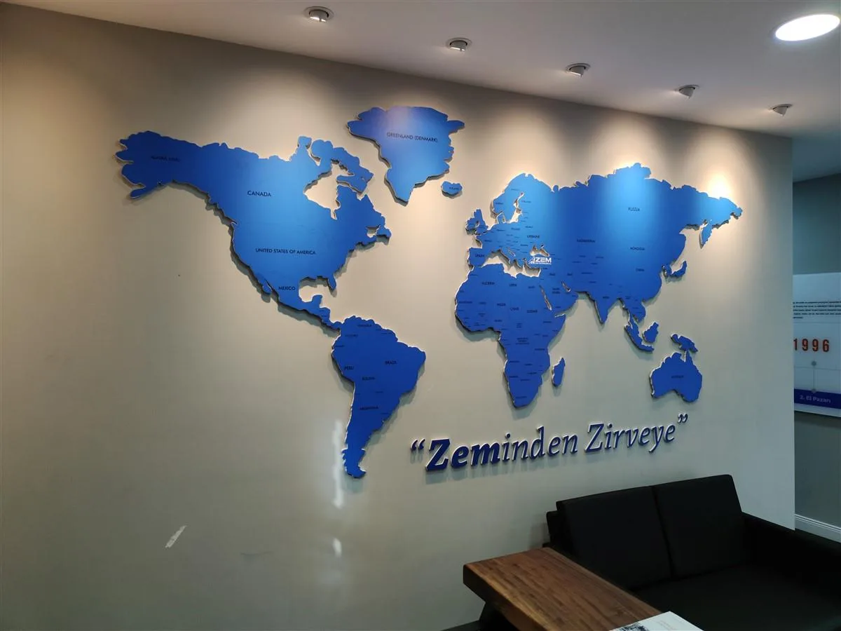 ZEM RAF DÜNYA HARİTASI FOREX DUVAR MONTAJ