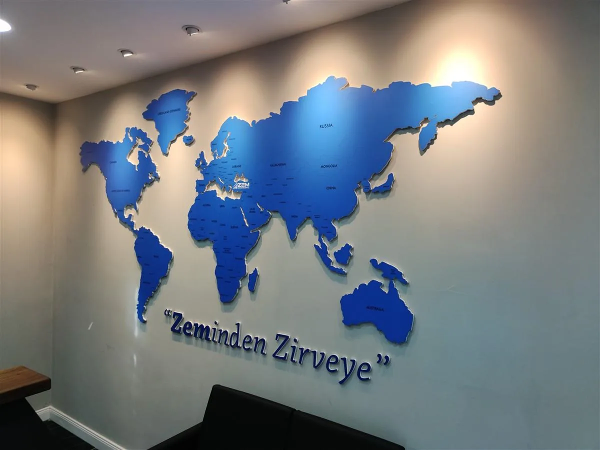 ZEM RAF DÜNYA HARİTASI FOREX DUVAR MONTAJ