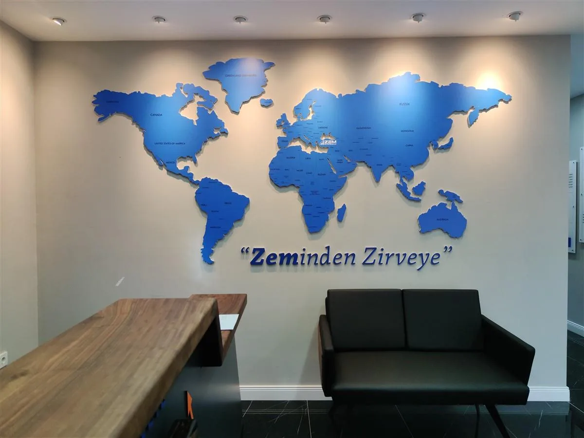 ZEM RAF DÜNYA HARİTASI FOREX DUVAR MONTAJ