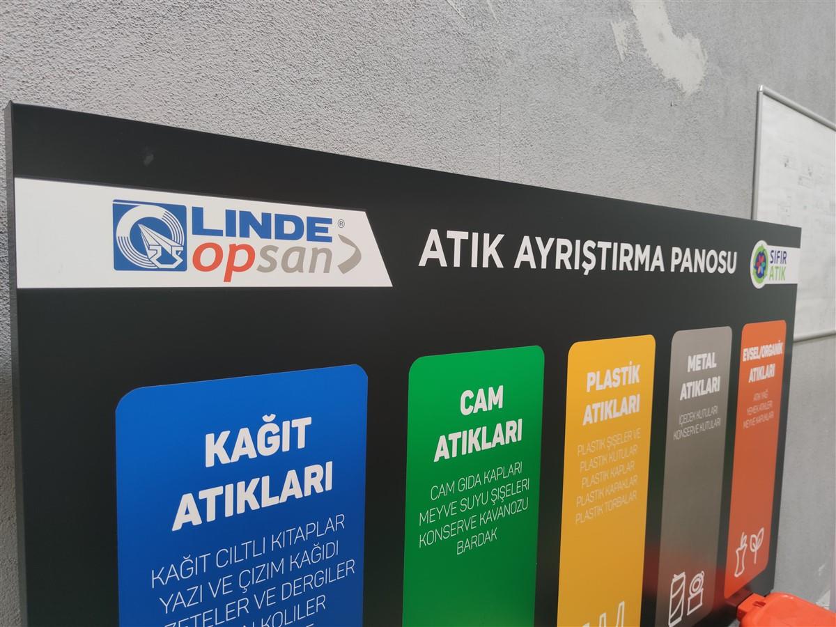 LİNDE GERİ DÖNÜŞÜM ATIK AYRIŞTIRMA PANOSU