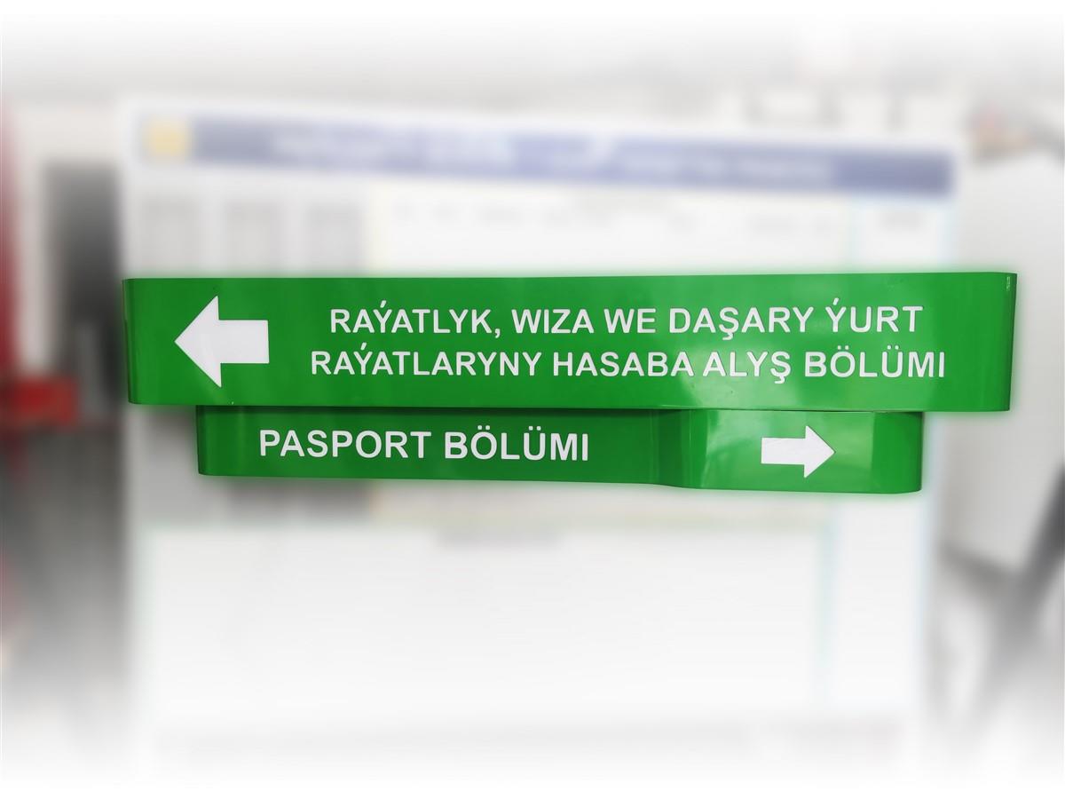 ALÜMİNYUM IŞIKLI KAT / ALAN YÖNLENDİRME TABELASI