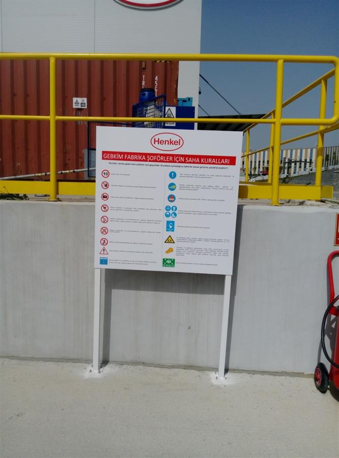 HENKEL SAHA İÇİ GENEL YÖNLENDİRME TABELASI