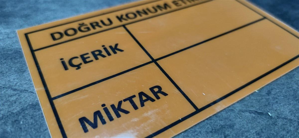 PVC VE ASETAT ETİKET BASKILARI
