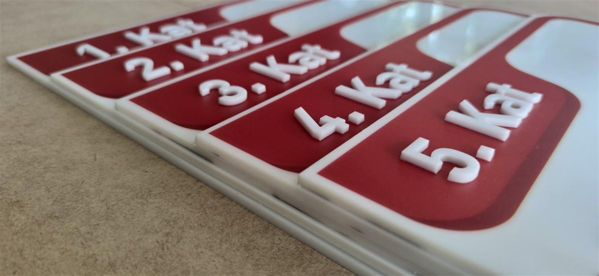 CUBE BEYOĞLU PLEKSİ KAT YÖNLENDİRME TABELASI