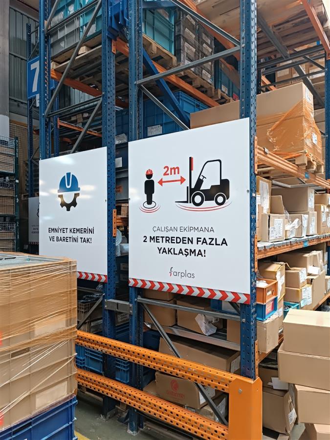 DEPO RAF KODLAMA VE UYARI LEVHALARI