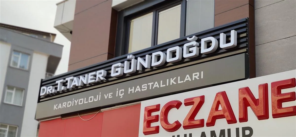 IŞIKLI KUTU HARF KOMPOZİT VE IZGARA ZEMİN TABELA