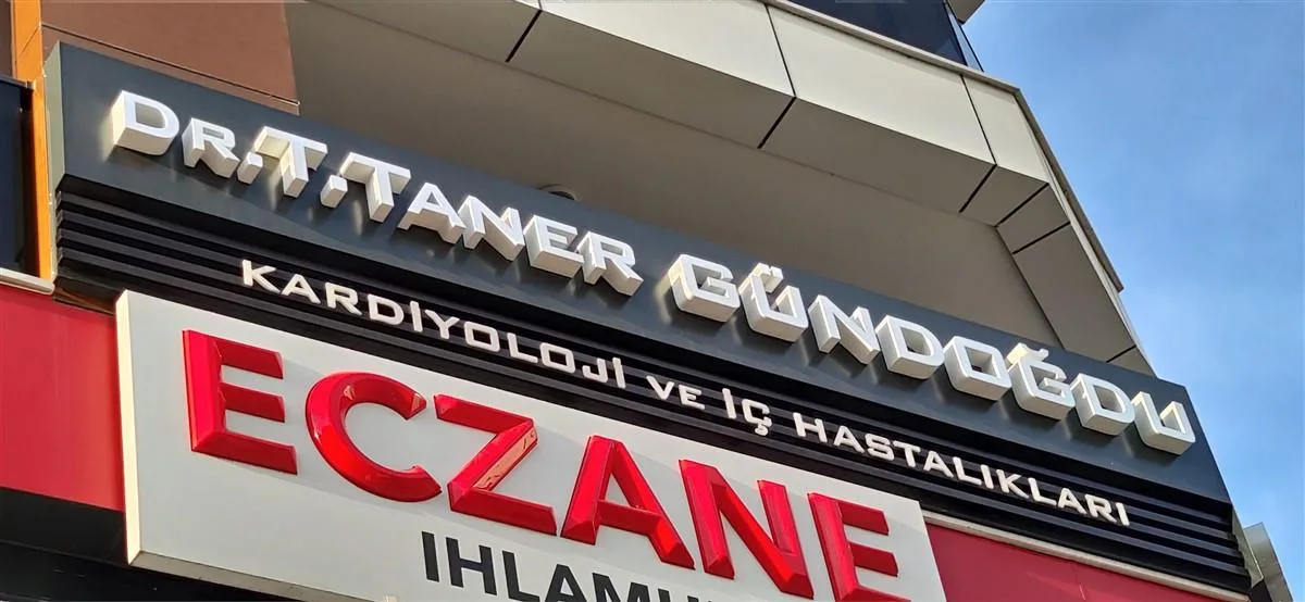 IŞIKLI KUTU HARF KOMPOZİT VE IZGARA ZEMİN TABELA