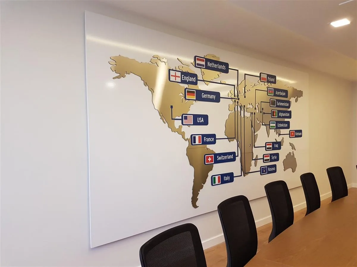 ATABAY KİMYA AHŞAP ZEMİN KROM DÜNYA HARİTASI