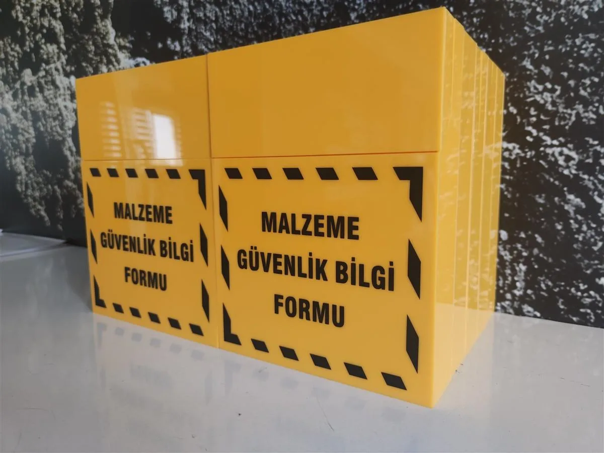 ŞİŞECAM PLEKSİ ÜRÜN MALZEME GÜVENLİK FORMU