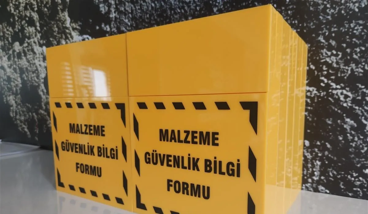 ŞİŞECAM PLEKSİ ÜRÜN MALZEME GÜVENLİK FORMU