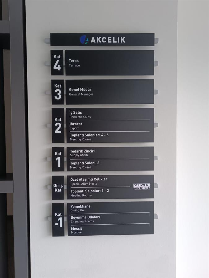 AK ÇELİK İÇ OFİS MODÜLER YÖNLENDİRME
