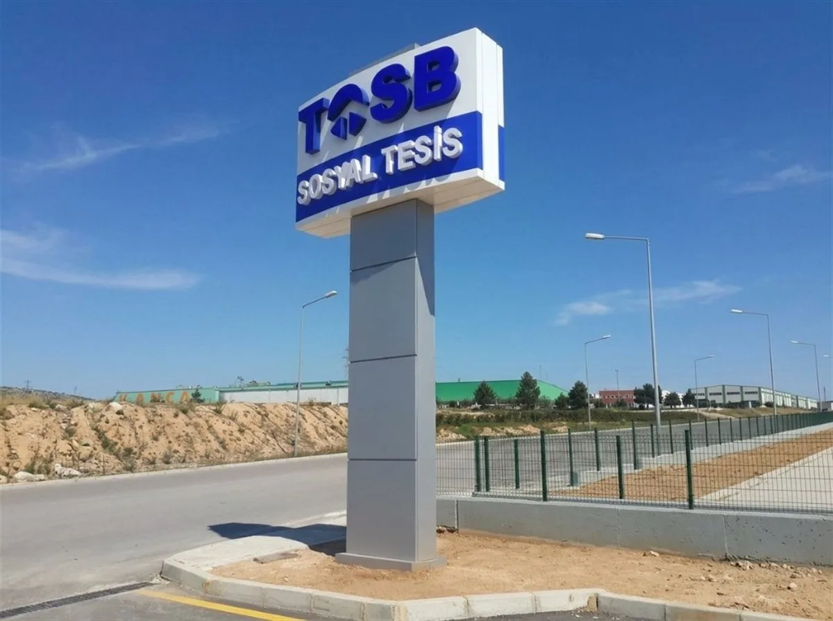 TOSB ORGANİZE SANAYİ TOTEM / PİLON TABELA