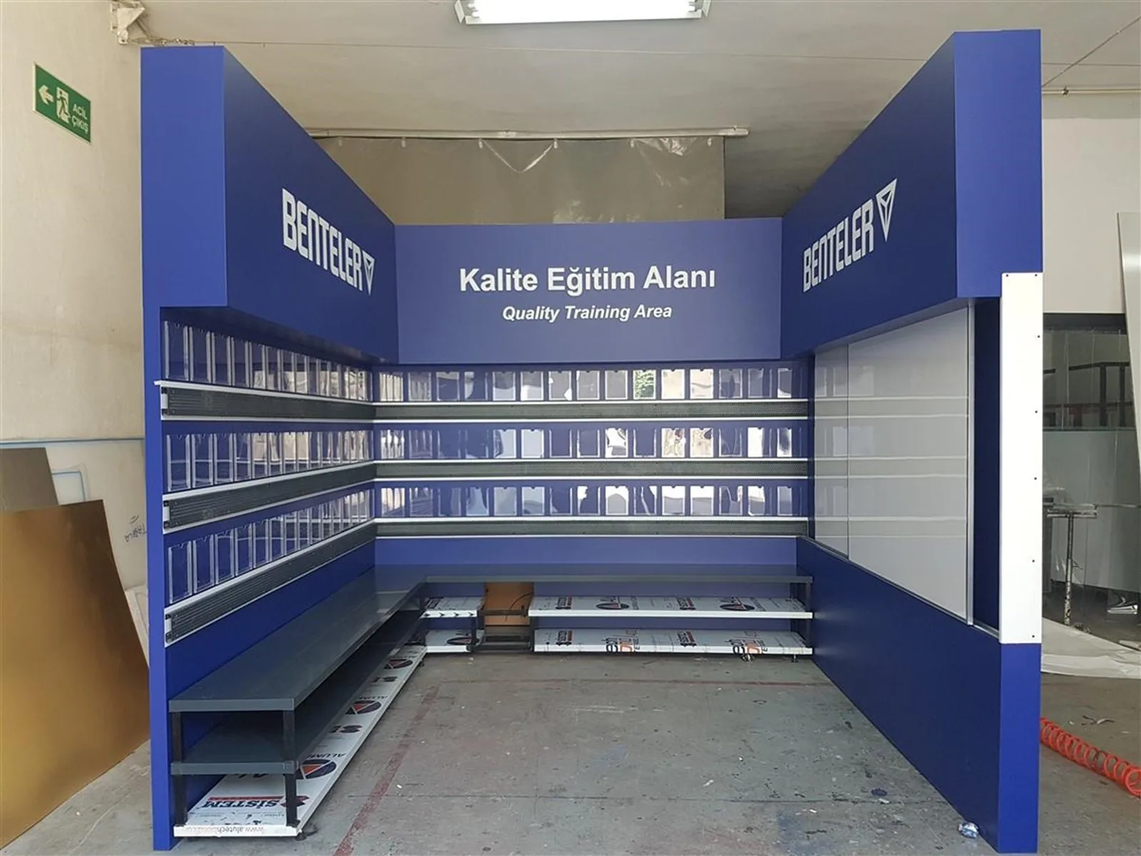 KALİTE VE KALİTE EĞİTİMİ KAYAR SİSTEM RAYLI PANO