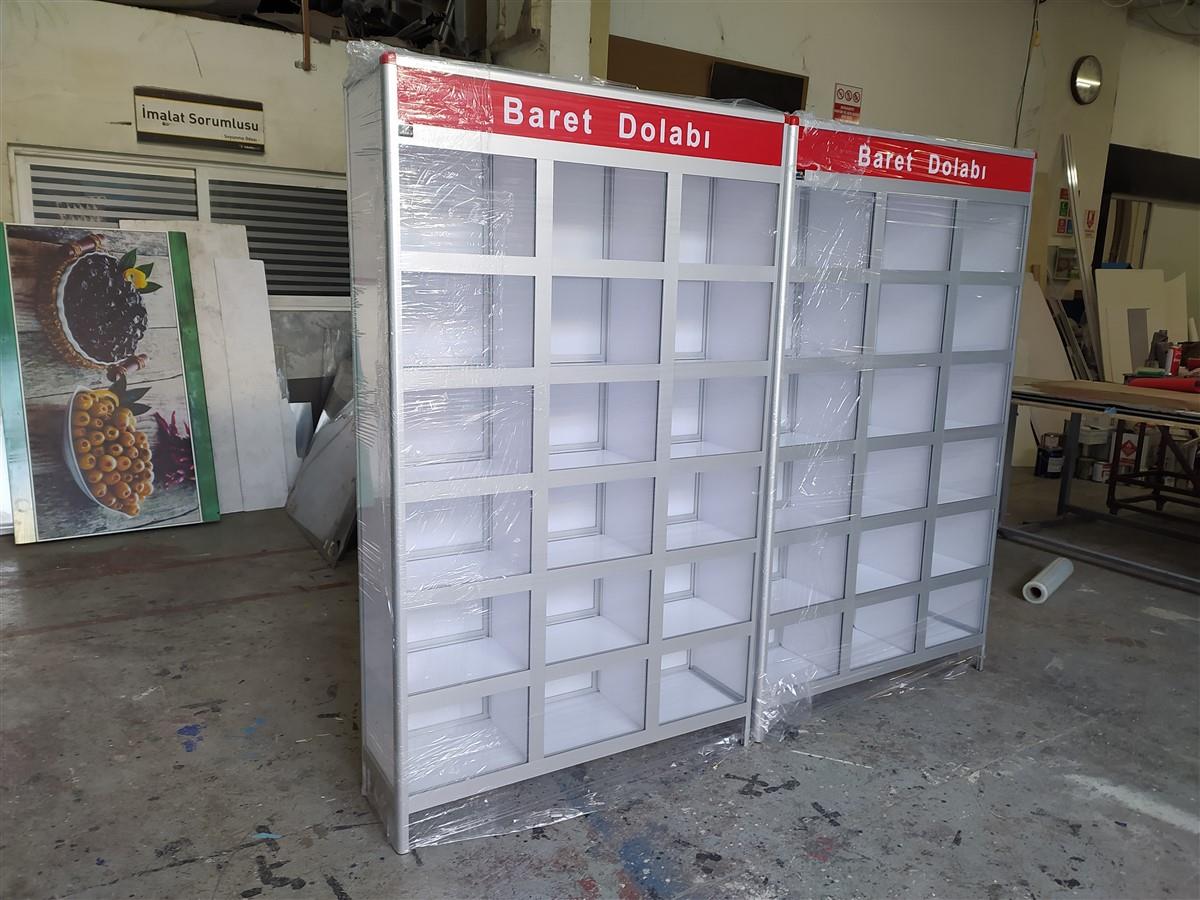 EVYAP 18 GÖZLÜ POLİKARBON BARET DOLABI