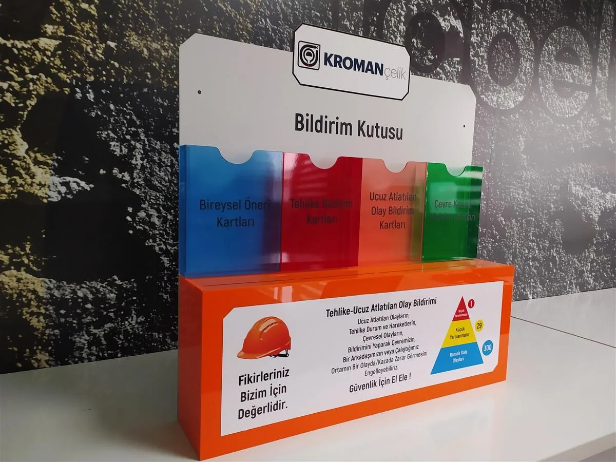 KROMAN ÇELİK ŞİKAYET BİLDİRİM VE ÖNERİ KUTUSU