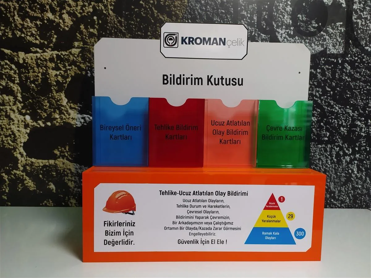 KROMAN ÇELİK ŞİKAYET BİLDİRİM VE ÖNERİ KUTUSU