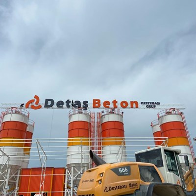 DETAŞ BETON DESTABAŞI IŞIKLI KUTU HARF