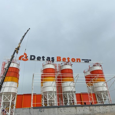 DETAŞ BETON DESTABAŞI IŞIKLI KUTU HARF